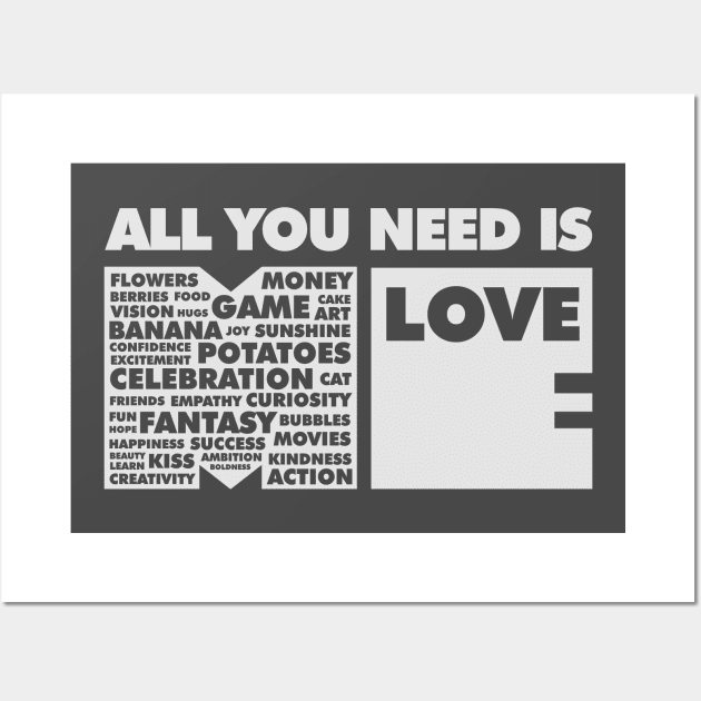 All You Need Is Love In Me Wall Art by ArtsByNaty